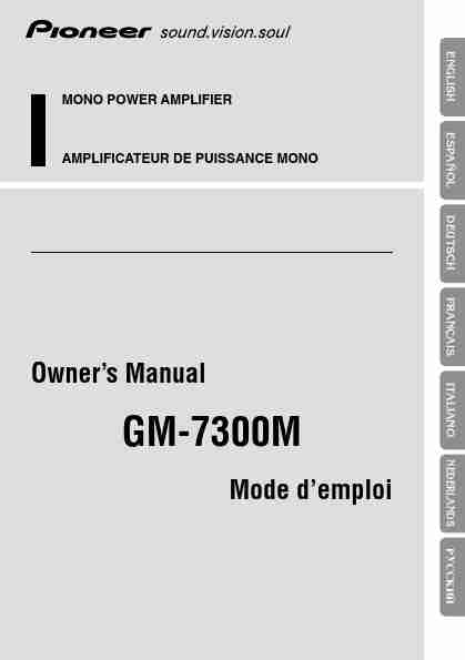 Pioneer Stereo Amplifier GM-7300M-page_pdf